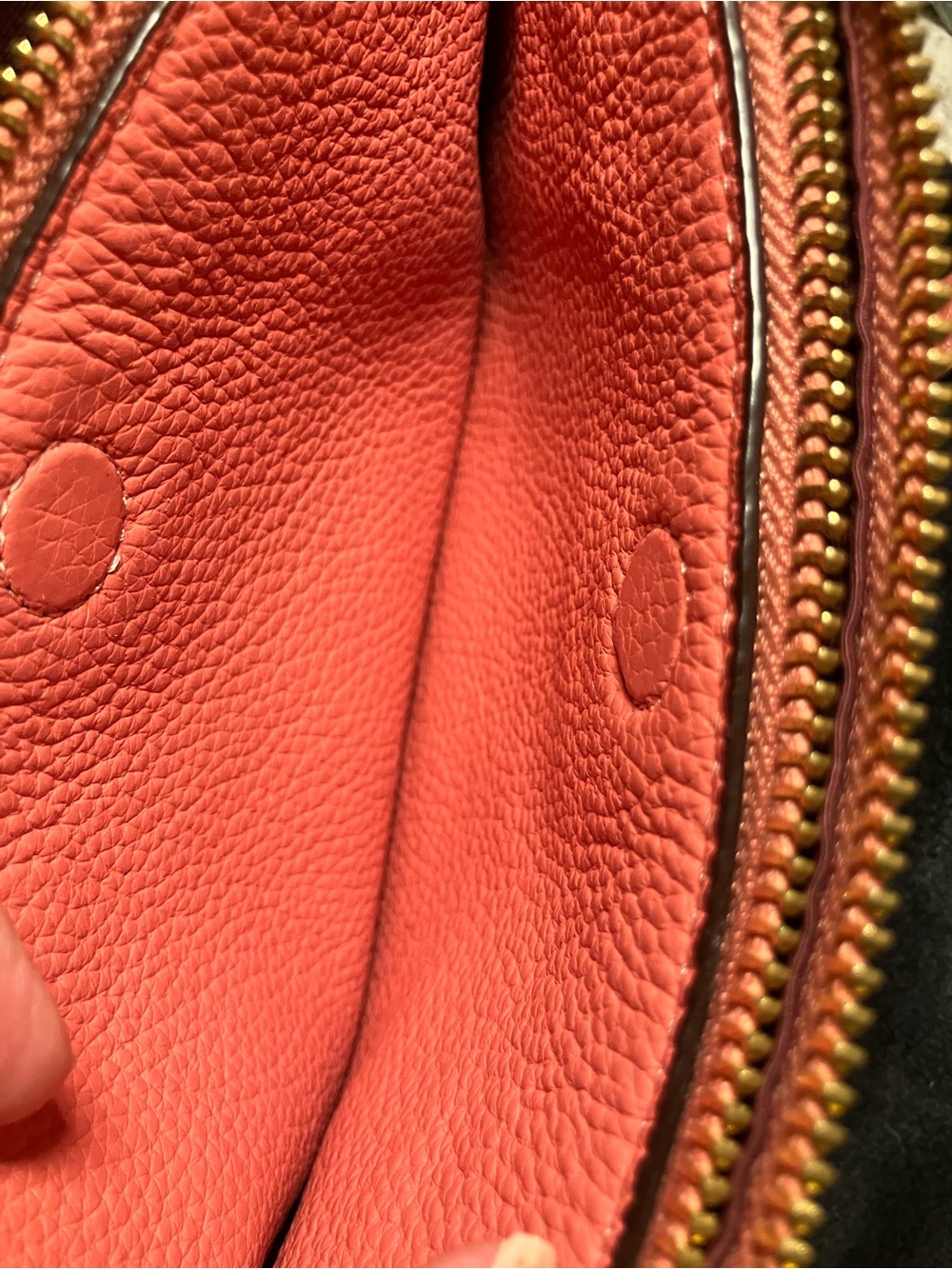 Coach Pebbled Leather Mia Crossbody Bag in Coral - Picture 13 of 15